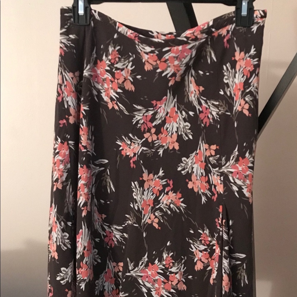 Ann Taylor Loft Chocolate Dress Lined Midi Skirt 4